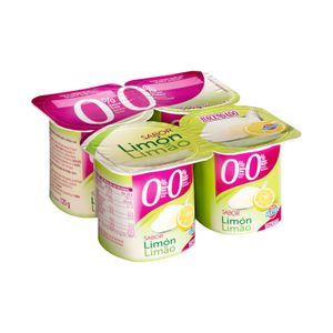 Yogur sabor limón Hacendado 0% m.g 0% sin azúcares añadidos