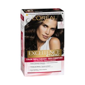 Coloración permanente L'Oréal 3 castaño oscuro