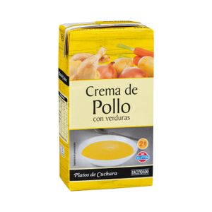 Crema de pollo Hacendado con verduras