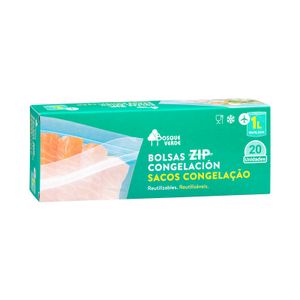 Bolsas Zip Congelación medianas Bosque Verde