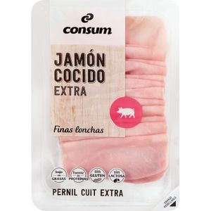 Jamón Cocido Extra Finas Lonchas