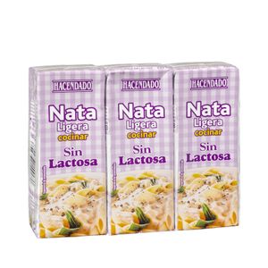 Nata ligera para cocinar sin lactosa Hacendado