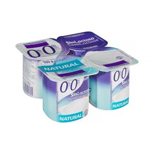 Yogur sin lactosa natural Hacendado 0% m.g 0% sin azúcares añadidos