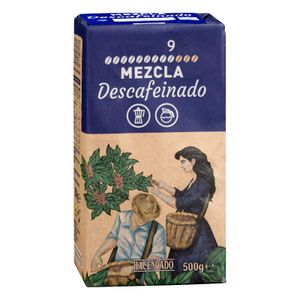 Café molido descafeinado mezcla Hacendado