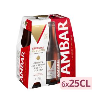 Cerveza sin gluten Ambar