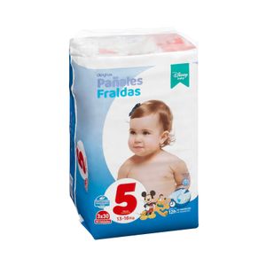 Pañales bebé talla 5 de 13-18 kg Deliplus