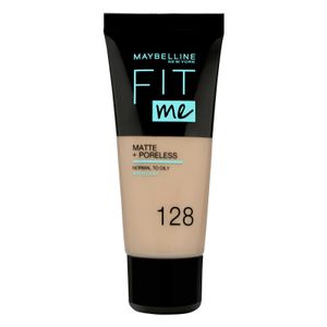 Maquillaje fluido Fit Me Maybelline 128 warm nude