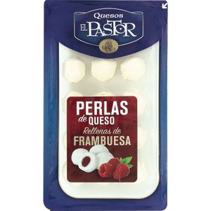 Perlas de Queso Rellenas de Frambuesa