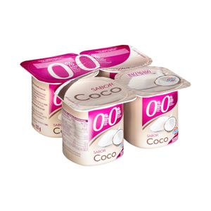 Yogur sabor coco Hacendado 0% m.g 0% sin azúcares añadidos