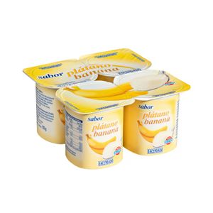 Yogur sabor plátano Hacendado