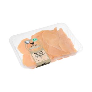 Filetes pechuga de pollo certificado alimentado con un 50% de maíz