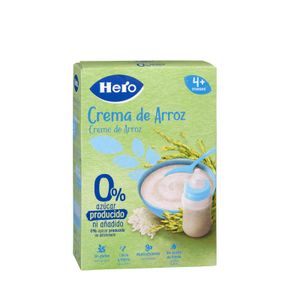 Papilla sin gluten crema de arroz Hero baby +4 meses