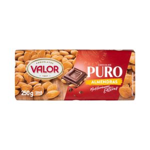 Chocolate puro Valor con almendras enteras