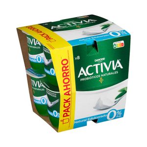 Bífidus desnatado natural edulcorado Activia 0% m.g.