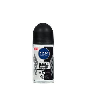 Desodorante roll-on Invisible Black & White Nivea Men antitranspirante