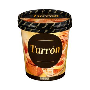 Helado turrón Hacendado