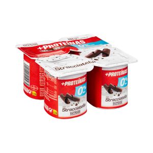 Postre lácteo con stracciatella +Proteínas Hacendado 0% m.g 12 g proteínas