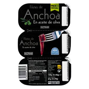 Filetes de anchoa en aceite de oliva Hacendado