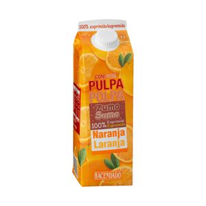 Zumo pura naranja con pulpa Hacendado