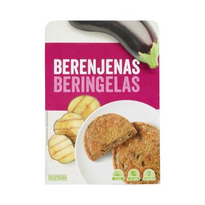 Hamburguesas vegetales Hacendado con berenjenas