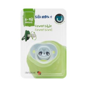 Chupete silicona reversible +6 a 18 meses Deliplus luminiscente