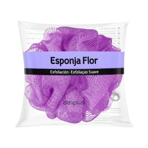 Esponja de baño flor Deliplus exfoliación suave