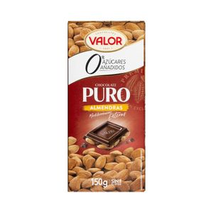 Chocolate puro Valor con almendras enteras