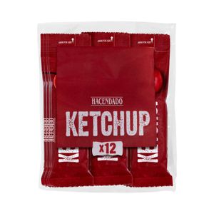 Ketchup Hacendado en sobres individuales