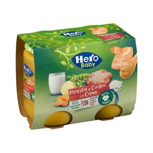 Papilla menestra de cordero a la crema Hero baby recetas caseras +6 meses