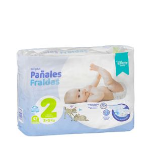 Pañales bebé talla 2 de 3-6 kg Deliplus