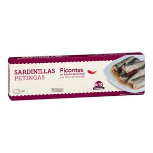 Sardinillas picantes en aceite de girasol Hacendado