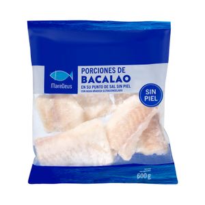 Porciones de bacalao sin piel MareDeus ultracongelado