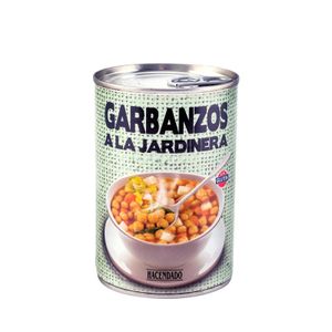 Garbanzos a la jardinera Hacendado