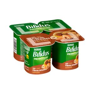 Bífidus probiótico con cereales y fibras Hacendado