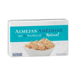 Almejas del Pacífico Hacendado al natural