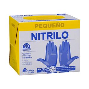 Guantes de nitrilo Bosque Verde talla pequeña