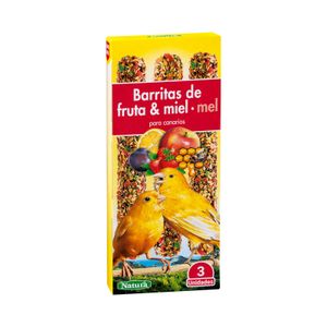 Barritas de fruta y miel para canarios Natura