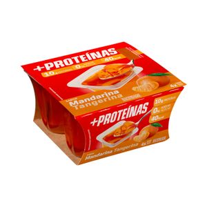 Gelatina sabor a mandarina +Proteínas Hacendado 10 g proteínas 0% azúcar