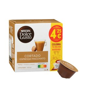 Café en cápsula cortado Dolce Gusto