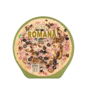 Pizza romana Hacendado con champiñones salteados