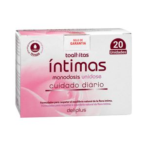 Toallitas íntimas cuidado diario Deliplus monodosis