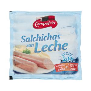 Salchichas cocidas con leche Campofrío de pollo, cerdo y pavo