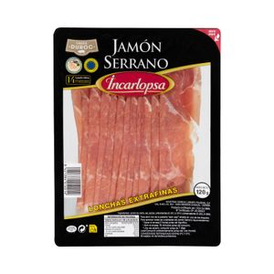 Jamón serrano Incarlopsa lonchas extrafinas