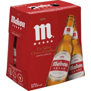 Cerveza Botella Cristal pack-6