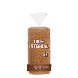 Pan de molde 100% integral Hacendado