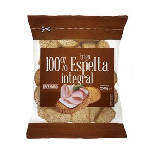 Pan tostado 100% espelta integral Hacendado