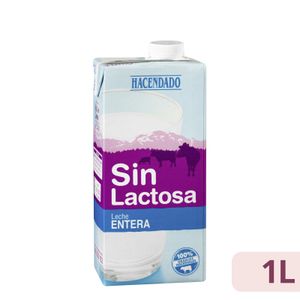 Leche entera sin lactosa Hacendado