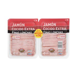 Jamón cocido extra Hacendado finas lonchas