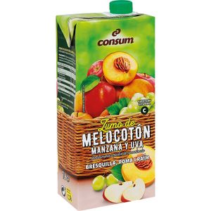 Zumo Uva,Melocotón y Manzana Brik