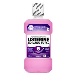 Enjuague bucal cuidado total Listerine menta